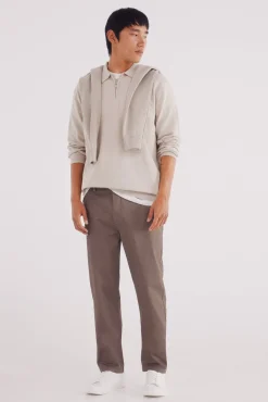 Hombre Springfield Pantalones|Chinos>Pantalón chino microestampado slim fit