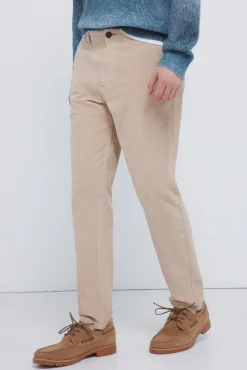 Hombre Springfield Pantalones|Chinos>Pantalón chino pana lavada comfort slim fit