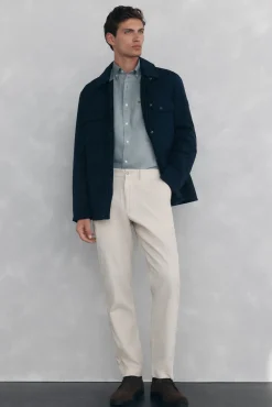 Hombre Pedro del Hierro Pantalones|Chinos>Pantalón chino pana ligera slim fit