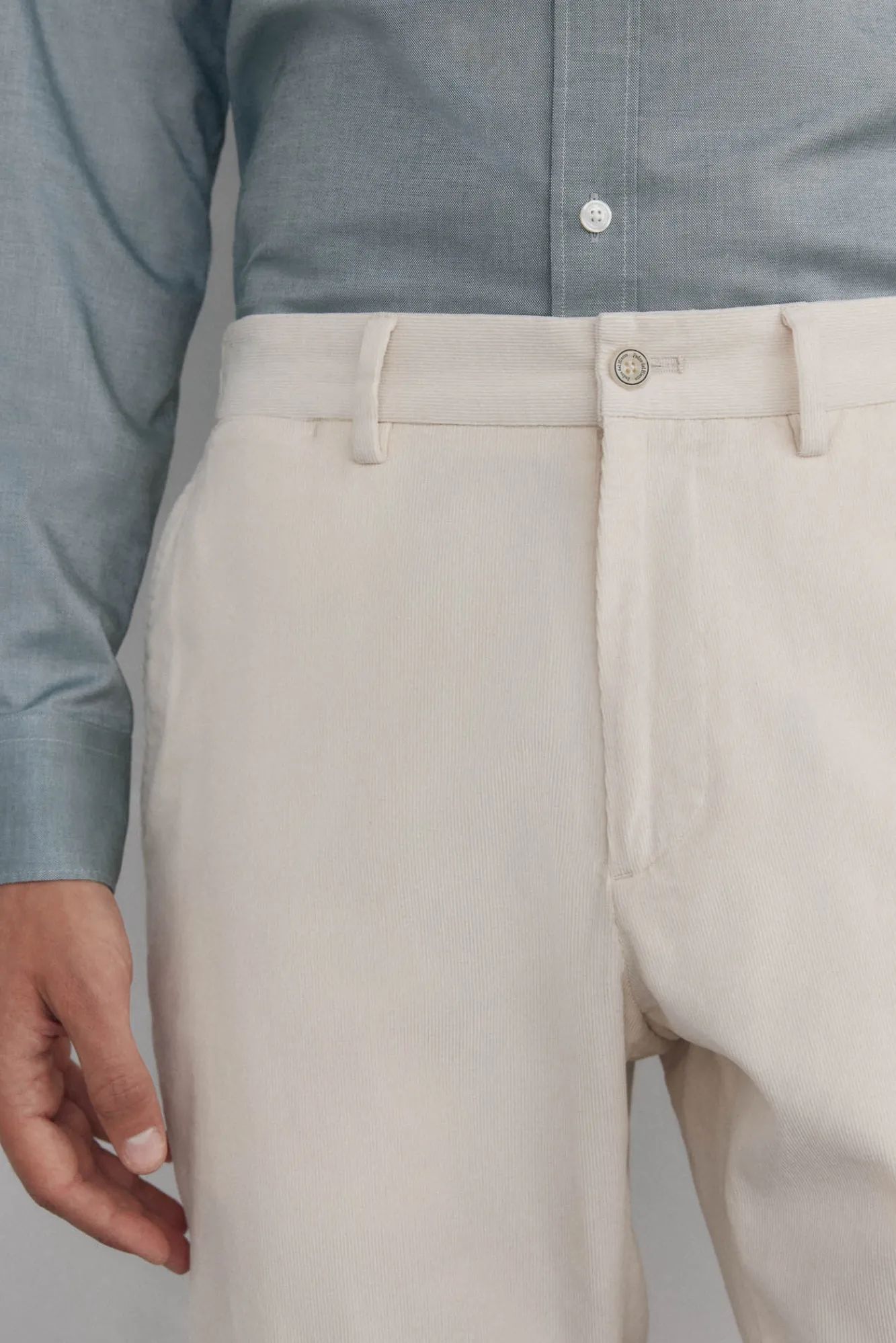 Hombre Pedro del Hierro Pantalones|Chinos>Pantalón chino pana ligera slim fit