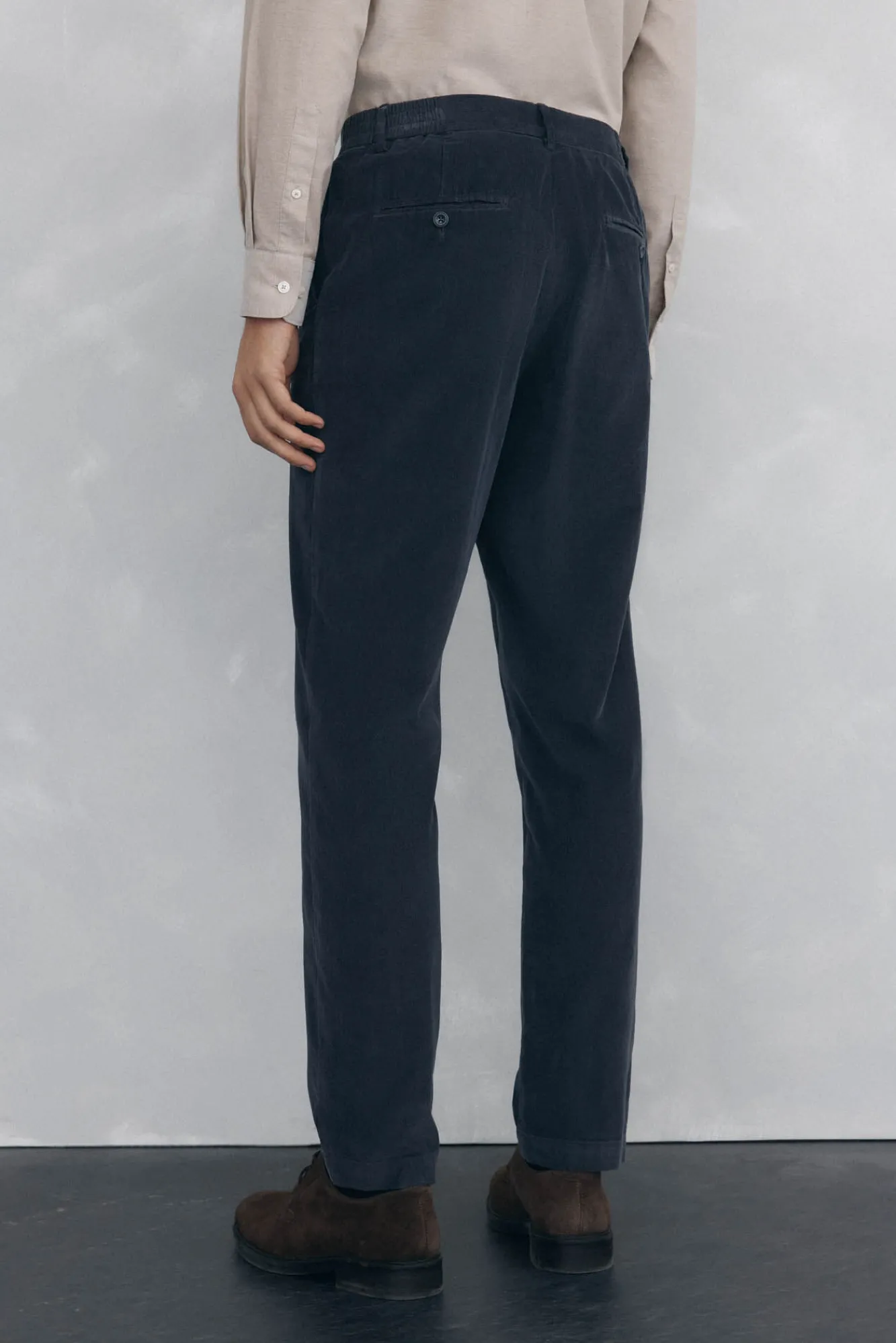 Hombre Pedro del Hierro Pantalones|Chinos>Pantalón chino pana ligera slim fit