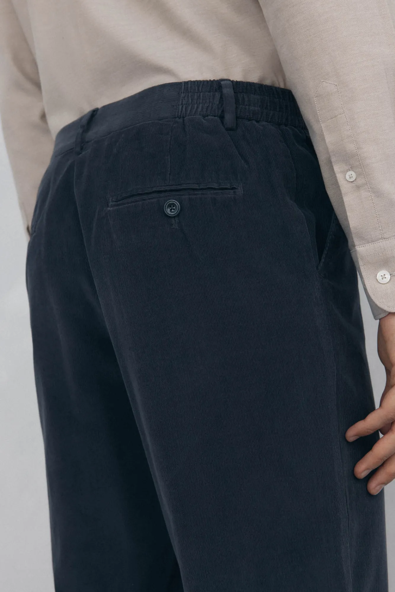 Hombre Pedro del Hierro Pantalones|Chinos>Pantalón chino pana ligera slim fit