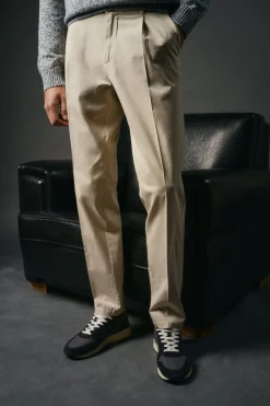 Hombre OOTO Pantalones|Chinos>Pantalón chino pinzas