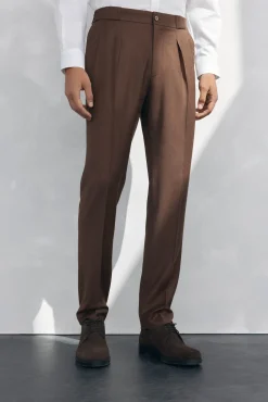 Hombre Pedro del Hierro Pantalones|Chinos>Pantalón chino pinzas regular fit