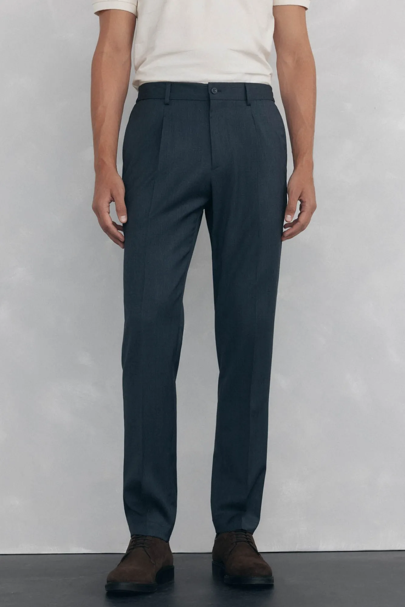 Hombre Pedro del Hierro Pantalones|Chinos>Pantalón chino pinzas tapered fit