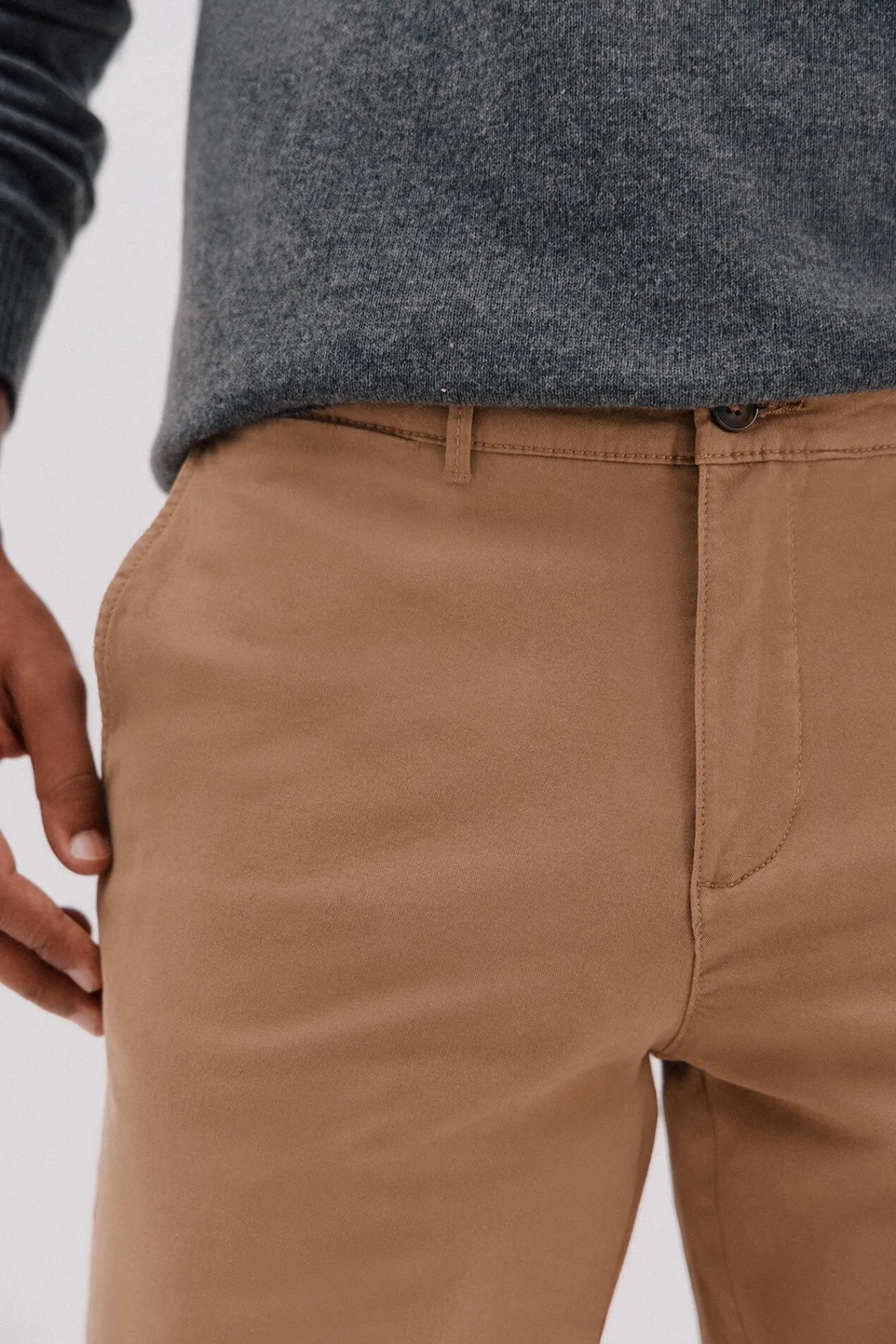 Hombre Cortefiel Pantalones|Chinos>Pantalón chino regular fit