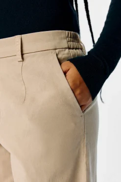 Mujer Object Pantalones>Pantalón chino sarga