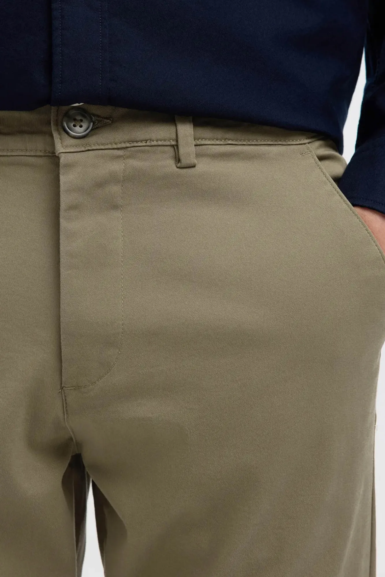Hombre Selected Pantalones|Chinos>Pantalón chino Slim Fit confeccionado con algodón orgánico