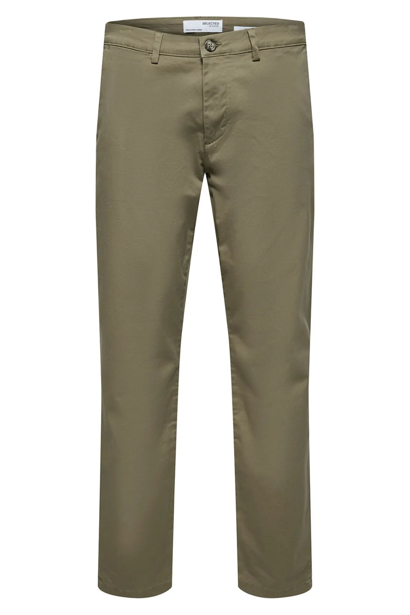 Hombre Selected Pantalones|Chinos>Pantalón chino Slim Fit confeccionado con algodón orgánico