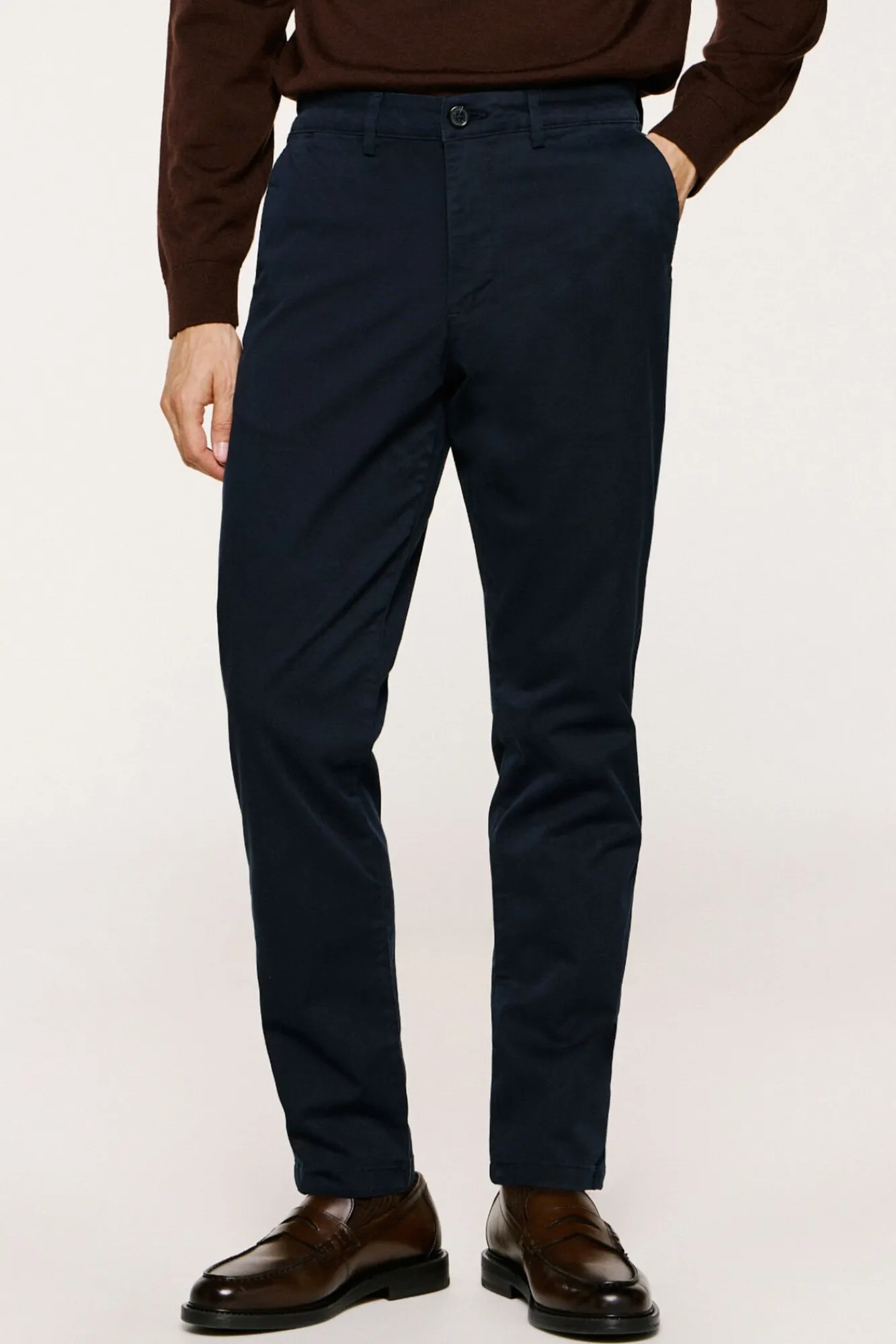 Hombre Selected Pantalones|Chinos>Pantalón chino Slim Fit confeccionado con algodón orgánico