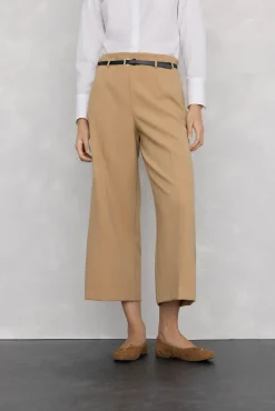 Mujer Pedro del Hierro Pantalones>Pantalón culotte con cinturón