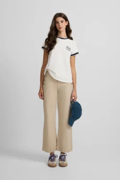 Mujer Silbon Pantalones>Pantalón culotte marinero