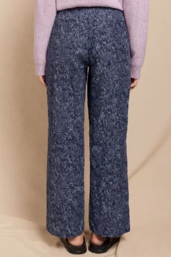 Mujer Slowlove Pantalones>Pantalón de jaquard con pinzas