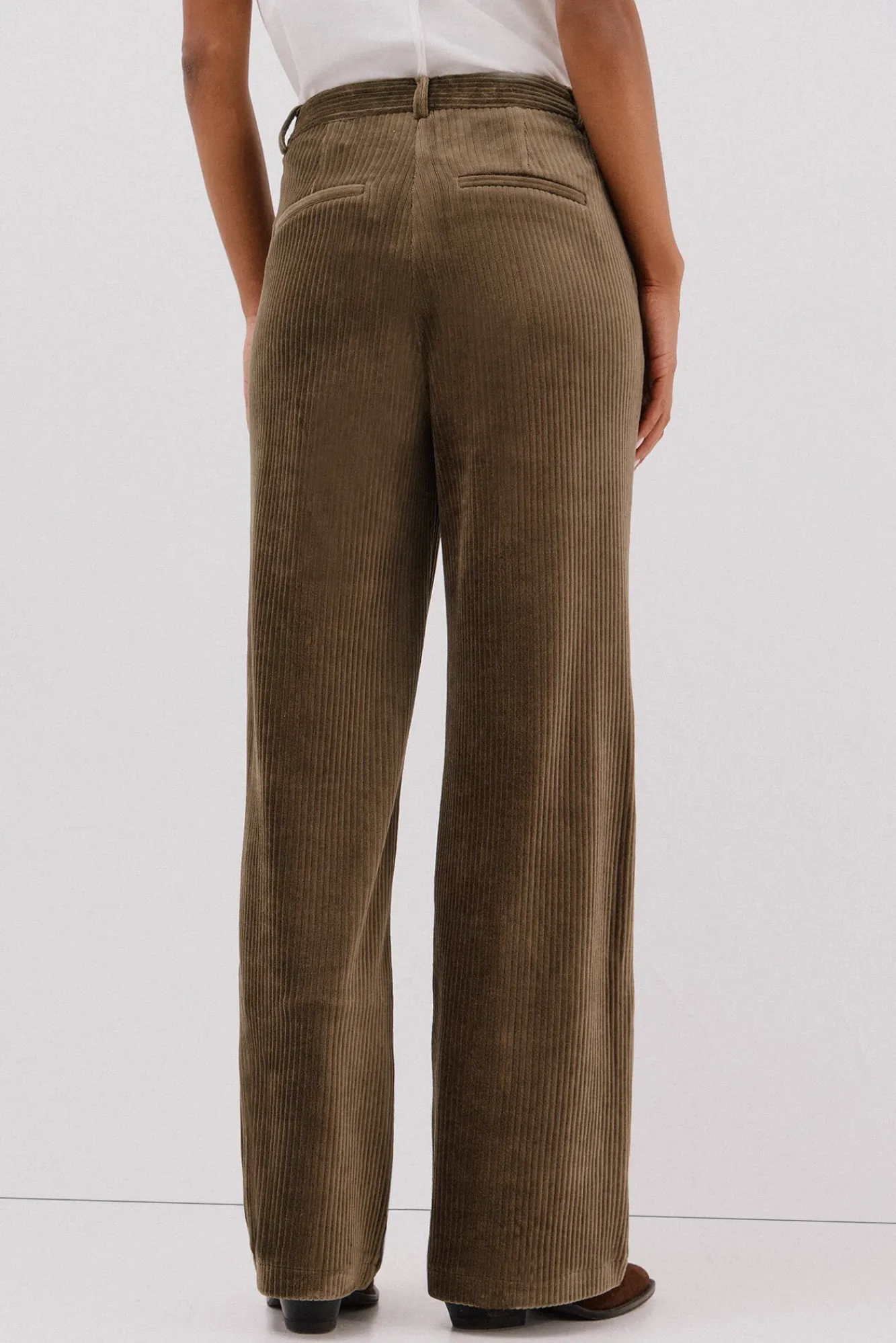 Mujer Cortefiel Pantalones|Trajes>Pantalón de mujer ancho de pana