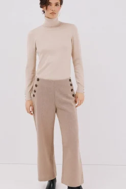 Mujer Cortefiel Pantalones>Pantalón de mujer crop y ancho