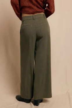 Mujer Slowlove Pantalones>Pantalón de pinzas rastrero