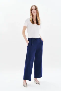 Mujer Caroll Pantalones>Pantalón de traje botones