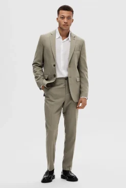 Hombre Selected Pantalones De Vestir|Trajes>Pantalón de traje Slim Fit confeccionado con lana.