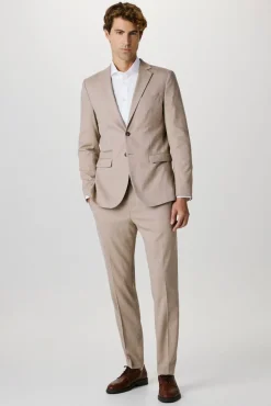 Hombre Selected Pantalones De Vestir|Trajes>Pantalón de traje Slim Fit con lana