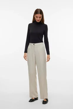 Mujer Vero Moda Pantalones>Pantalón de vestir de mujer corte recto