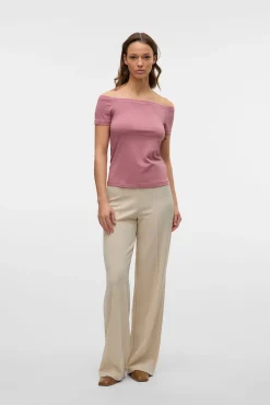Mujer Vero Moda Pantalones>Pantalón de vestir elástico