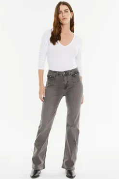 Mujer System Action Vaqueros>Pantalón denim bolsillos plastrón