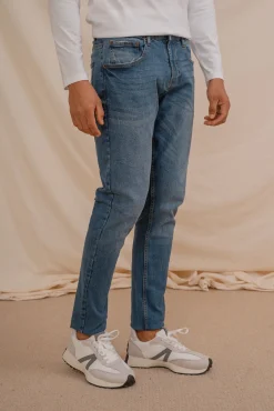 Hombre Celopman Pantalones>Pantalón Denim Slim Básico
