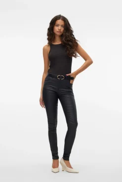 Mujer Vero Moda Pantalones>Pantalón efecto encerado
