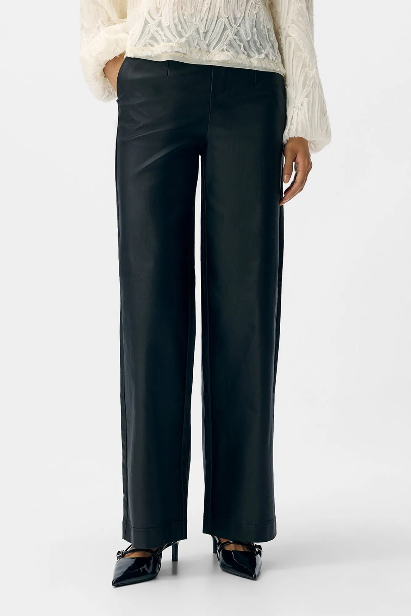 Mujer Object Pantalones>Pantalón efecto piel