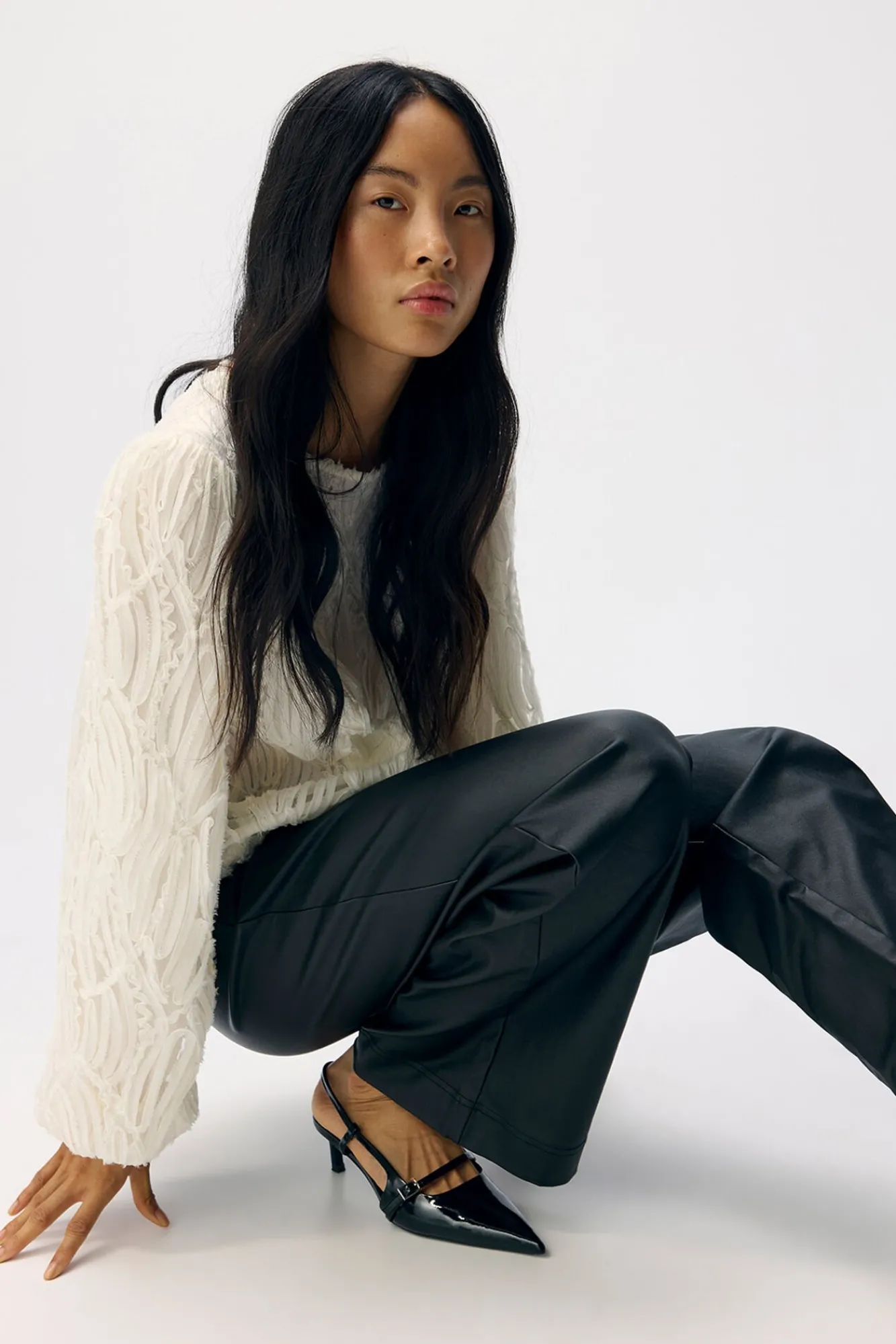 Mujer Object Pantalones>Pantalón efecto piel