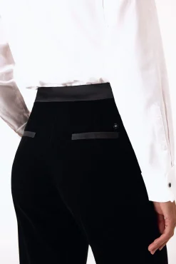 Mujer Pedro del Hierro Pantalones>Pantalón flare combinado