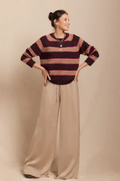 Mujer Slowlove Pantalones>Pantalón fluido satinado