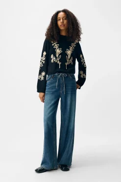 Mujer Object Vaqueros|Pantalones>Pantalón fluido tencel