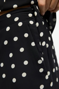 Mujer Object Pantalones>Pantalón gasa estampado