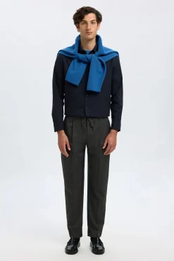 Hombre Selected Pantalones>Pantalón informal con pinza