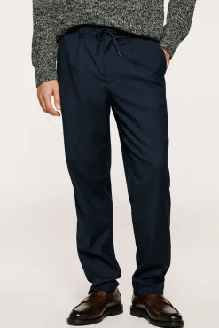 Hombre Selected Pantalones>Pantalón informal con pinza