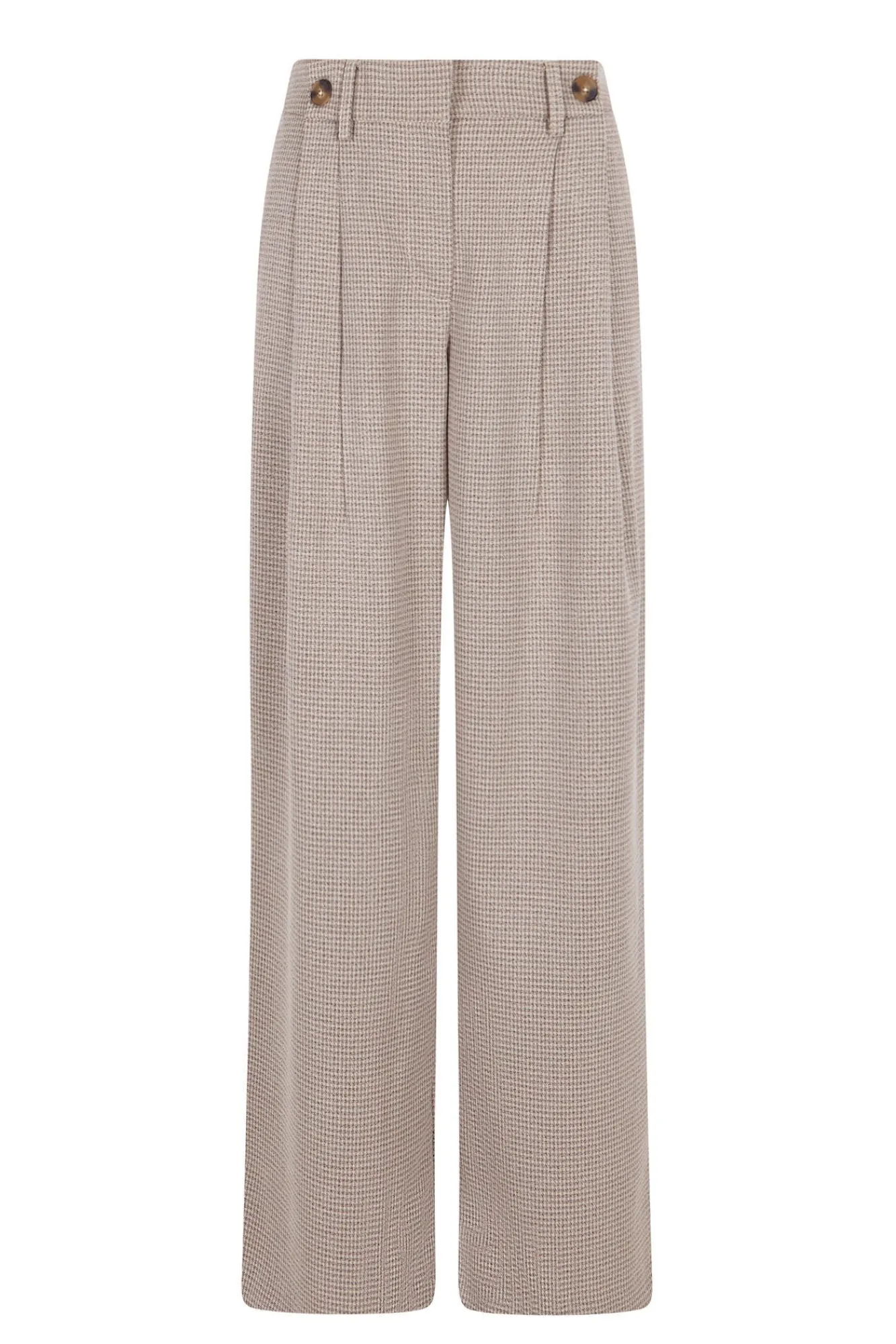 Mujer Cortefiel Pantalones>Pantalón largo ancho con pinzas