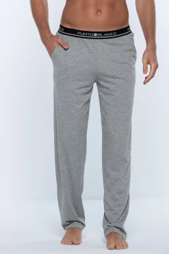 Hombre Punto Blanco Pijamas>Pantalón largo hombre
