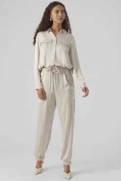 Mujer Vero Moda Pantalones>Pantalón pitillo efecto satinado
