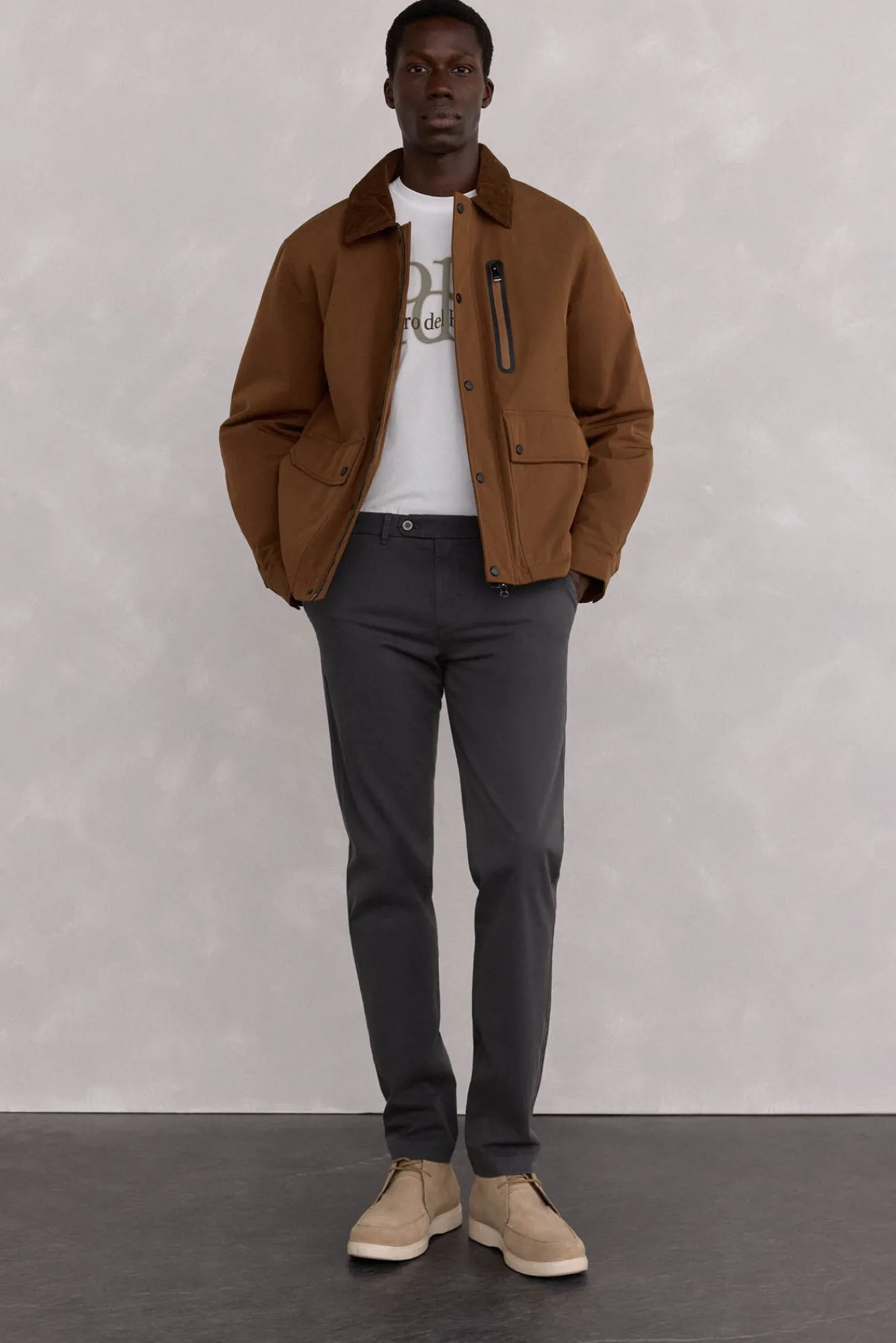 Hombre Pedro del Hierro Pantalones|Chinos>Pantalón premium chino slim fit