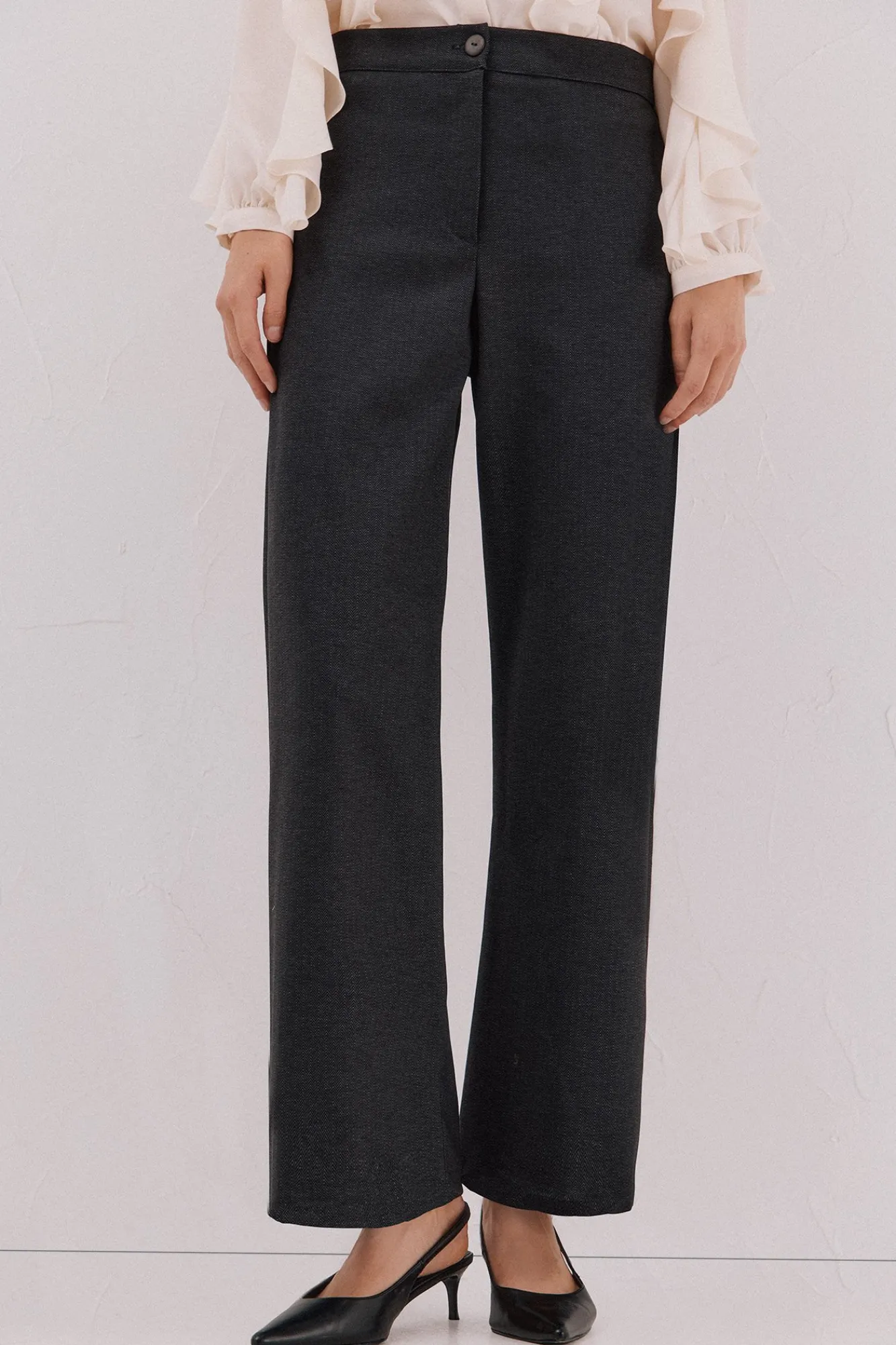 Mujer Cortefiel Pantalones>Pantalón punto roma espiga