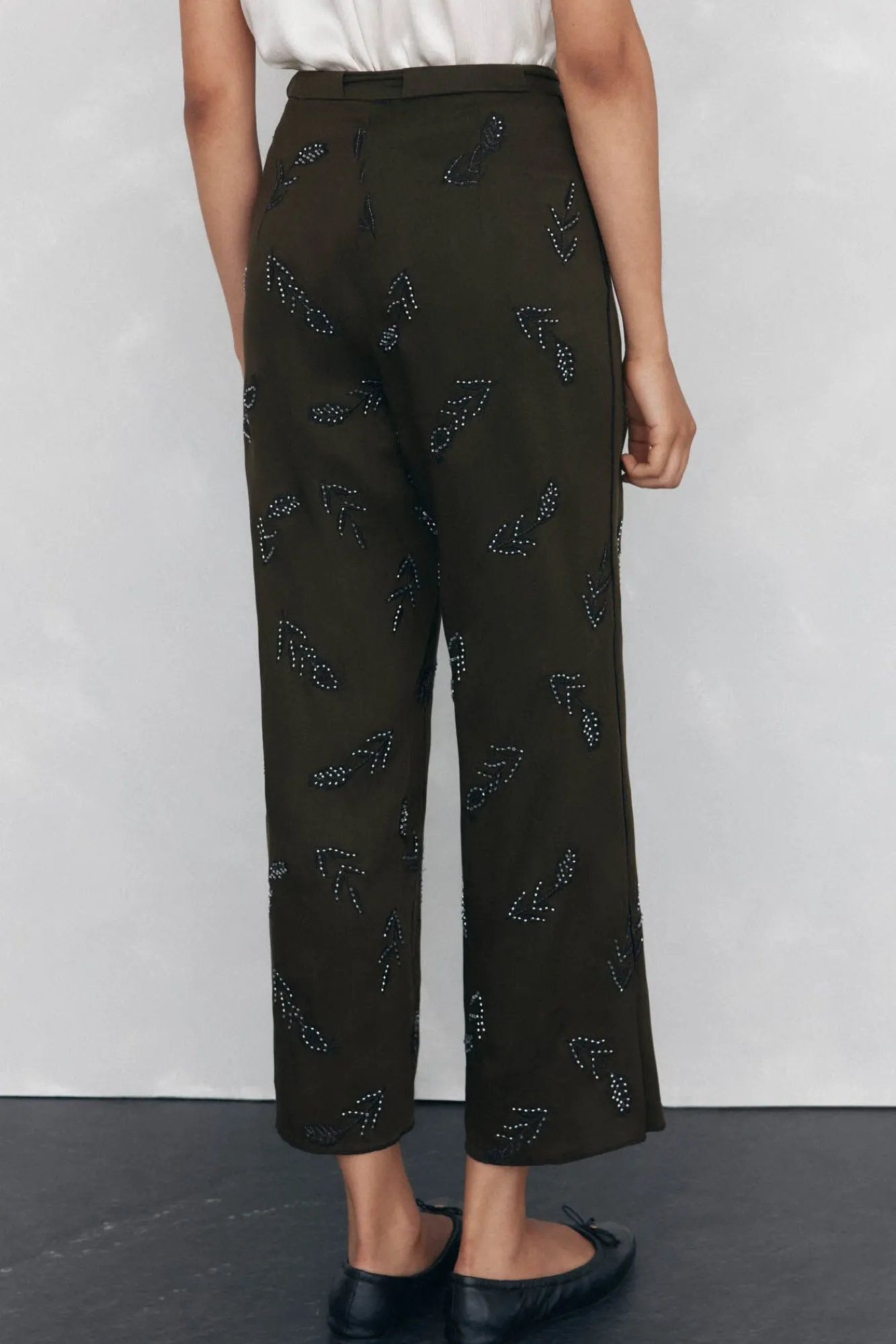 Mujer Pedro del Hierro Pantalones>Pantalón recto bordado