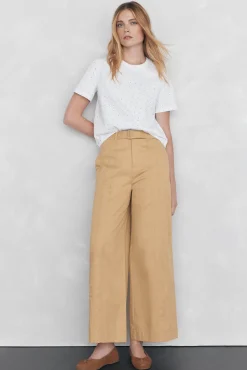 Mujer Pedro del Hierro Pantalones>Pantalón recto con detalle de costuras
