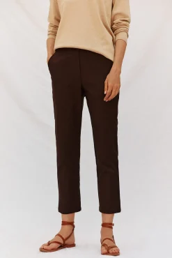 Mujer Cortefiel Pantalones>Pantalón recto con goma en la espalda