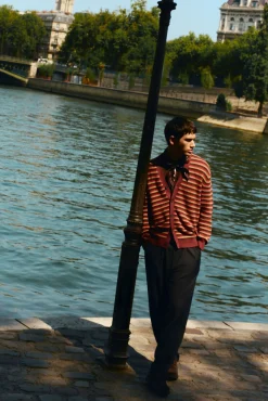 Hombre Springfield Pantalones>Pantalón recto pliegues wide straight fit