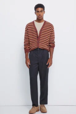 Hombre Springfield Pantalones>Pantalón recto pliegues wide straight fit