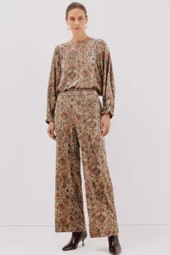 Mujer Cortefiel Pantalones>Pantalón terciopelo estampado