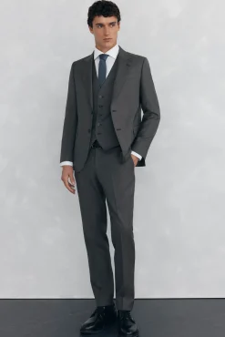 Hombre Pedro del Hierro Pantalones De Vestir|Trajes>Pantalón tostado slim fit