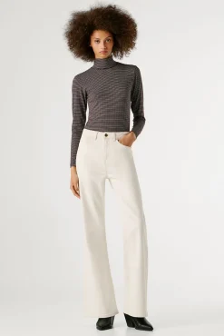 Mujer Pepe Jeans Vaqueros>Pantalón vaquero acampanado tiro alto