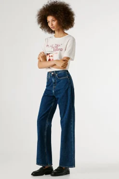 Mujer Pepe Jeans Vaqueros>Pantalón vaquero recto tiro ultra alto